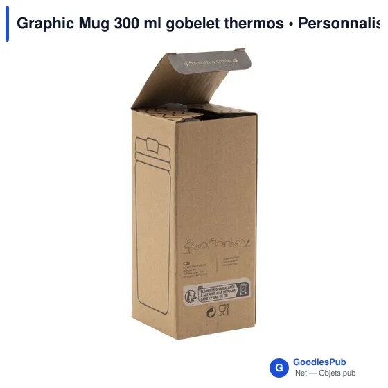 Gobelet isotherme personnalisable avec logo - Graphic Mug 300 ml - Image 3