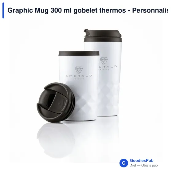 Gobelet isotherme personnalisable avec logo - Graphic Mug 300 ml - Image 4