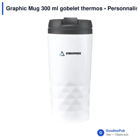 Gobelet isotherme personnalisable avec logo - Graphic Mug 300 ml - Image 6