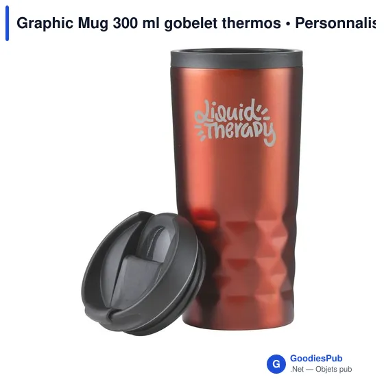 Gobelet isotherme personnalisable avec logo - Graphic Mug 300 ml - Image 7