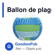 Ballon de plage personnalisable GRASP avec logo - Miniature 4