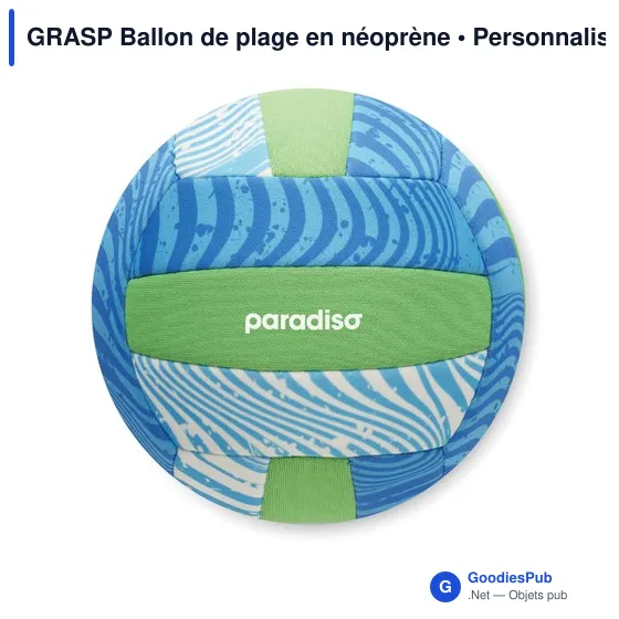 Ballon de plage personnalisable GRASP avec logo - Image 5