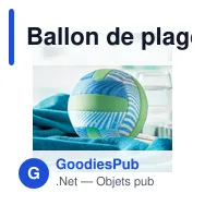 Ballon de plage personnalisable GRASP avec logo - Miniature 6