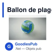 Ballon de plage personnalisable GRASP avec logo - Miniature 7