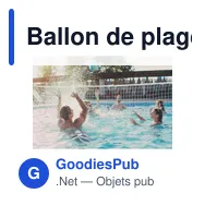 Ballon de plage personnalisable GRASP avec logo - Miniature 8
