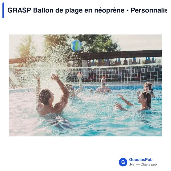 Ballon de plage personnalisable GRASP avec logo - Image 8