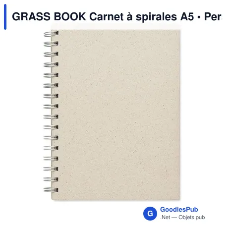 GRASS BOOK Carnet à spirales A5