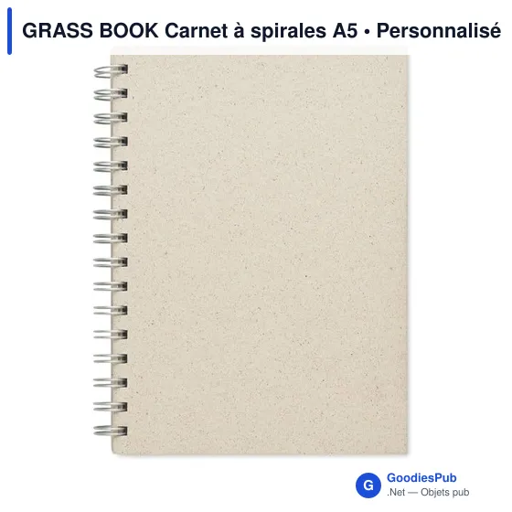 GRASS BOOK Carnet à spirales A5 - Image 1