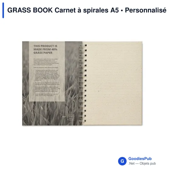 GRASS BOOK Carnet à spirales A5 - Image 5