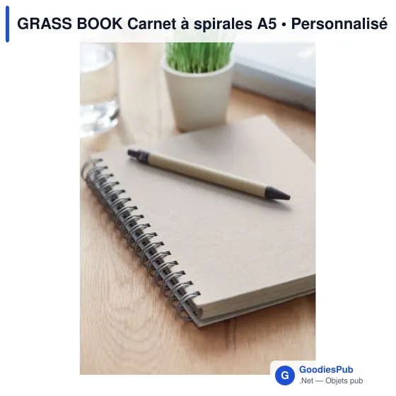 GRASS BOOK Carnet à spirales A5 - Image 7