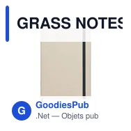 GRASS NOTES Carnet de notes A5 - Miniature 1