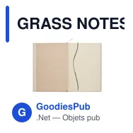 GRASS NOTES Carnet de notes A5 - Miniature 2