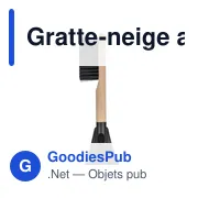 Gratte-neige avec balayette Doug - Miniature 1