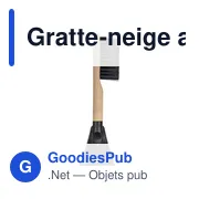 Gratte-neige avec balayette Doug - Miniature 5