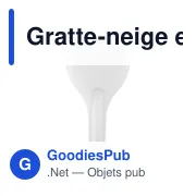 Gratte-neige en plastique Andreas - Miniature 1