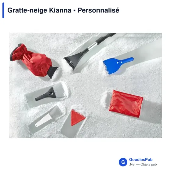 Gratte-neige personnalisable Kianna avec logo - Accessoire auto - Image 5