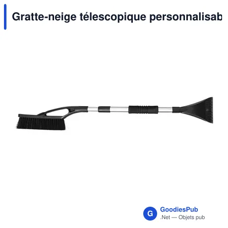 Gratte-neige télescopique personnalisable Justin avec logo