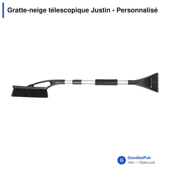 Gratte-neige télescopique personnalisable Justin avec logo - Image 4
