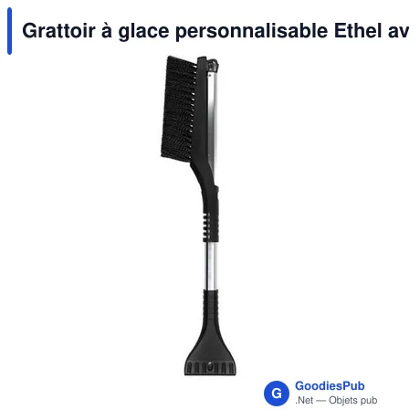 Grattoir à glace personnalisable Ethel avec logo pour déneigement