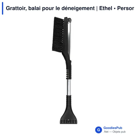 Grattoir à glace personnalisable Ethel avec logo pour déneigement - Image 1