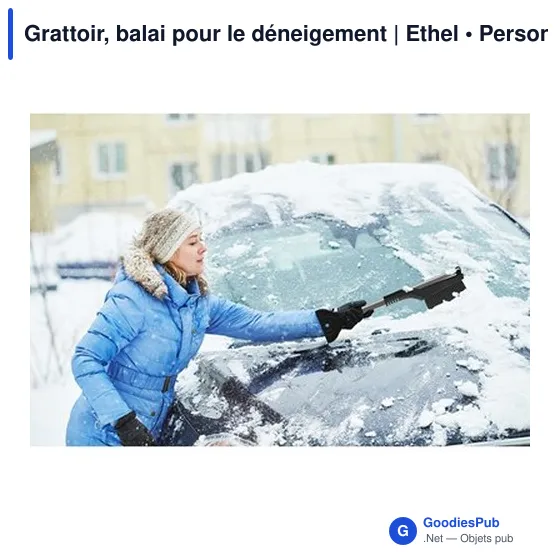 Grattoir à glace personnalisable Ethel avec logo pour déneigement - Image 2
