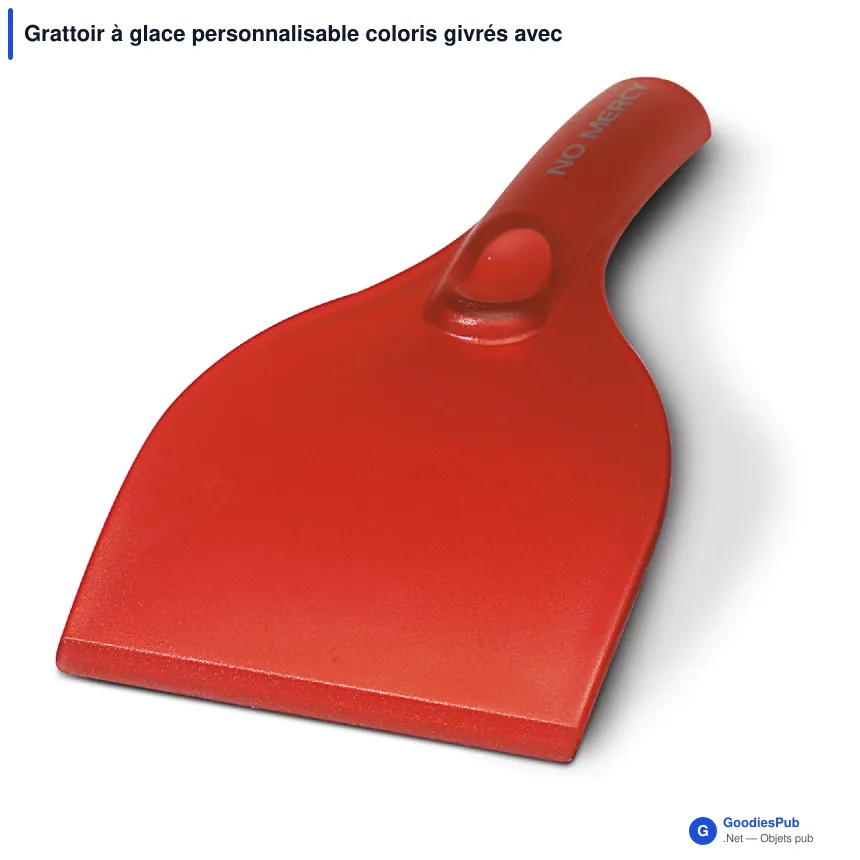 Grattoir à glace personnalisable coloris givrés avec logo - Grand format - Image 2