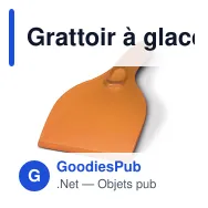 Grattoir à glace personnalisable coloris givrés avec logo - Grand format - Miniature 3