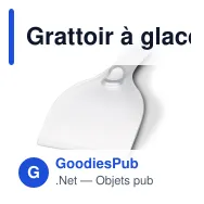 Grattoir à glace personnalisable coloris givrés avec logo - Grand format - Miniature 4