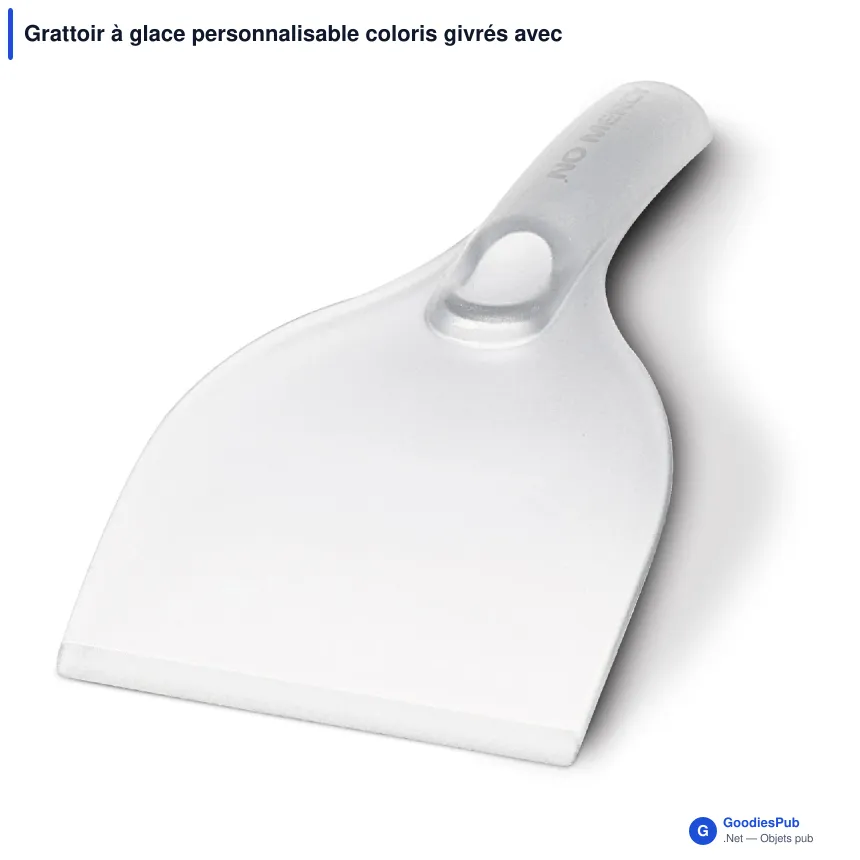 Grattoir à glace personnalisable coloris givrés avec logo - Grand format - Image 4