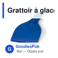 Grattoir à glace personnalisable coloris givrés avec logo - Grand format - Miniature 5