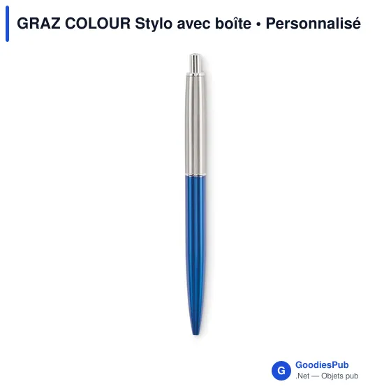 Stylo à bille personnalisable GRAZ COLOUR avec logo en boîte - Image 6