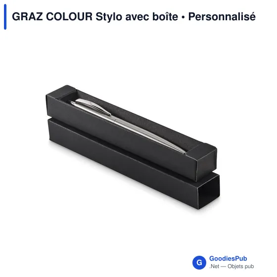 Stylo à bille personnalisable GRAZ COLOUR avec logo en boîte - Image 8