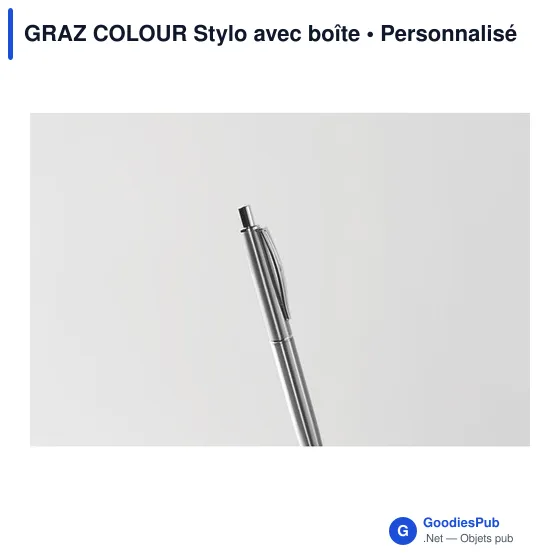 Stylo à bille personnalisable GRAZ COLOUR avec logo en boîte - Image 9