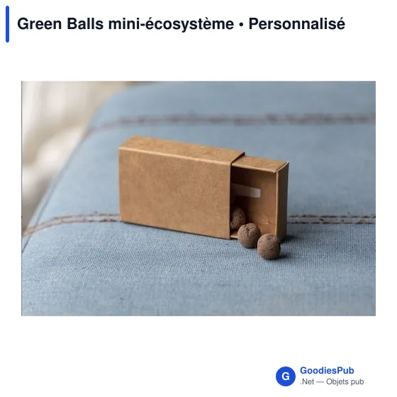Mini-écosystème personnalisable Green Balls pour logo d'entreprise - Image 5