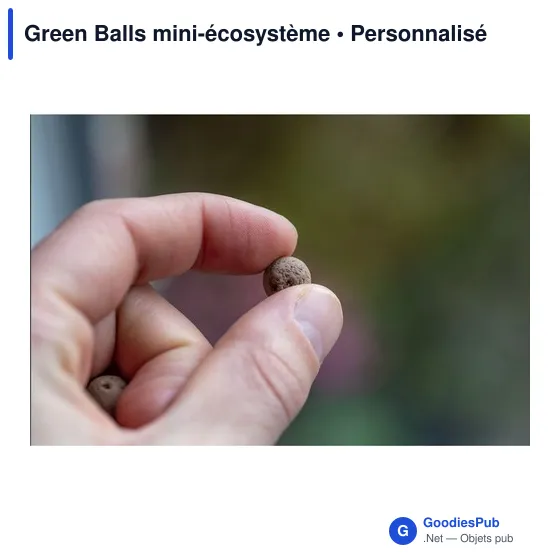 Mini-écosystème personnalisable Green Balls pour logo d'entreprise - Image 6