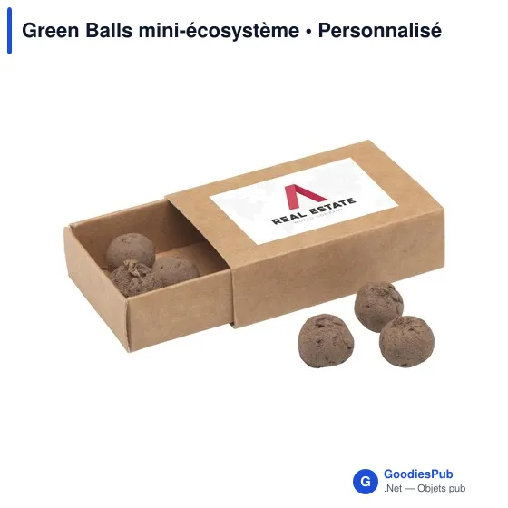Mini-écosystème personnalisable Green Balls pour logo d'entreprise - Image 7