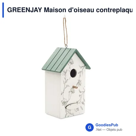 GREENJAY Maison d'oiseau contreplaqué
