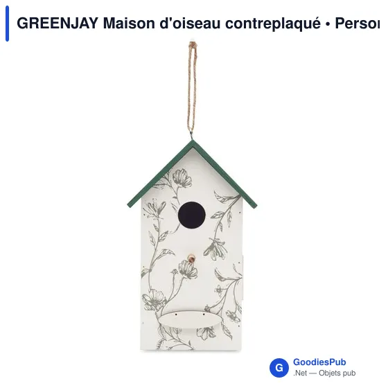 GREENJAY Maison d'oiseau contreplaqué - Image 2