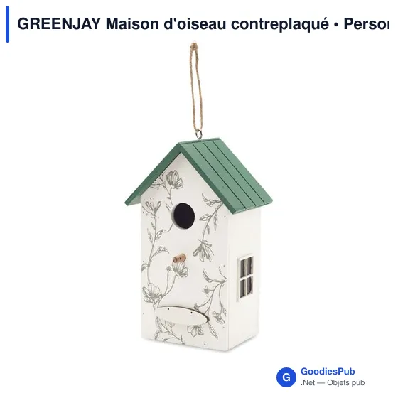 GREENJAY Maison d'oiseau contreplaqué - Image 4