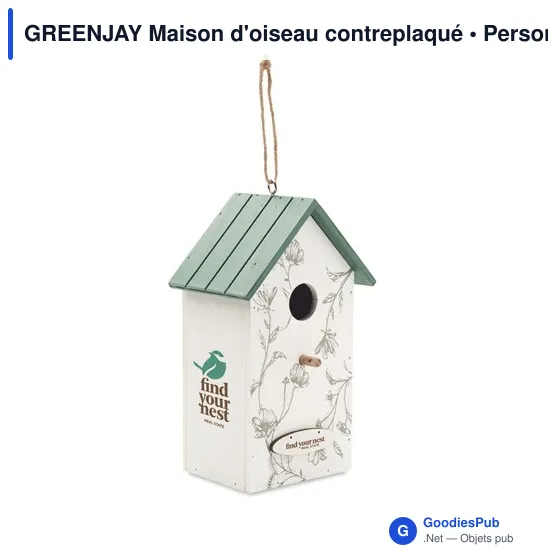 GREENJAY Maison d'oiseau contreplaqué - Image 5