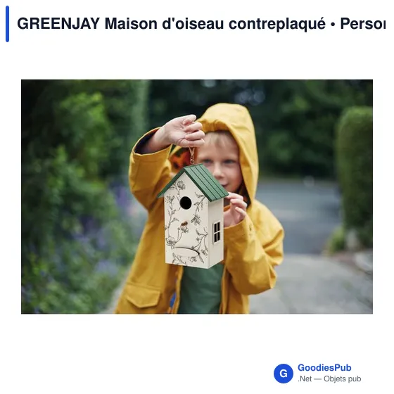 GREENJAY Maison d'oiseau contreplaqué - Image 8