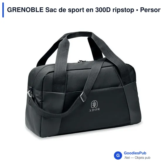 GRENOBLE Sac de sport en 300D ripstop - Image 4