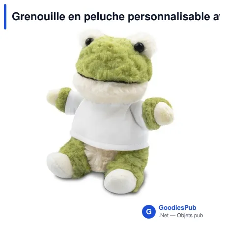 Grenouille en peluche personnalisable avec logo - Ponddie