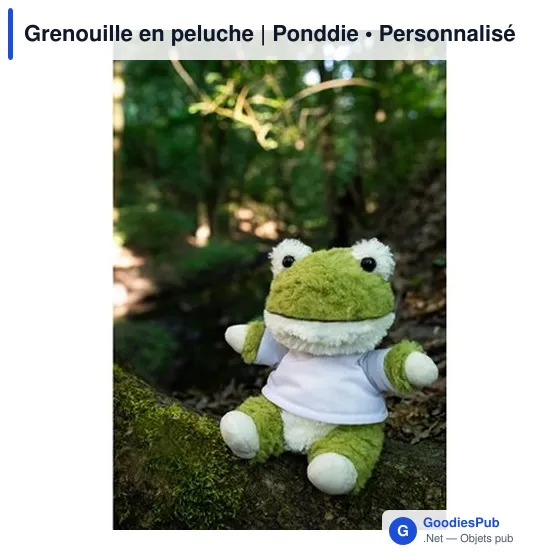 Grenouille en peluche personnalisable avec logo - Ponddie - Image 3