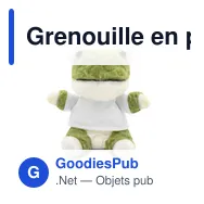 Grenouille en peluche personnalisable avec logo - Ponddie - Miniature 4