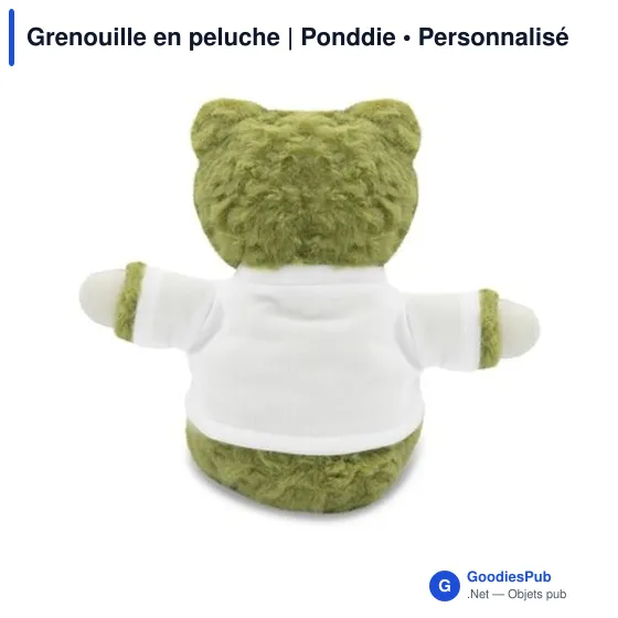 Grenouille en peluche personnalisable avec logo - Ponddie - Image 5
