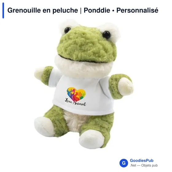 Grenouille en peluche personnalisable avec logo - Ponddie - Image 8