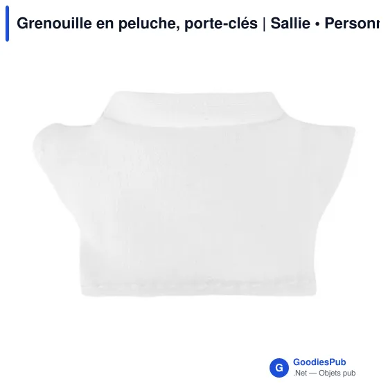 Porte-clés grenouille en peluche personnalisable avec logo - Sallie - Image 5