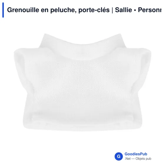 Porte-clés grenouille en peluche personnalisable avec logo - Sallie - Image 6