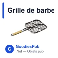Grille de barbecue personnalisable pour hamburgers avec logo - Fer et bois - Miniature 2